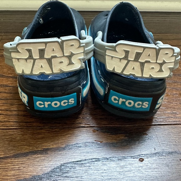 Star Wars Skywalker Toddler/Kids Crocs - Navy Size 10c - Picture 3 of 4